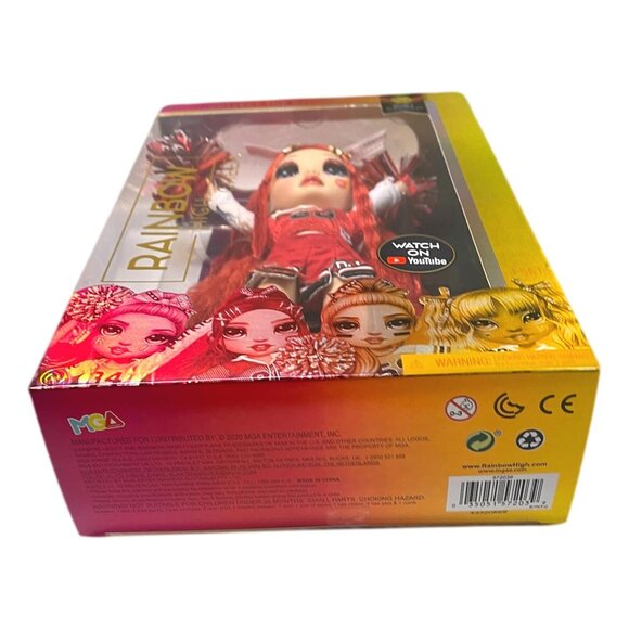 Ruby Anderson Rainbow High Red Cheer Pom Fashion Doll 10 in MGA New Sealed - Picture 4 of 5